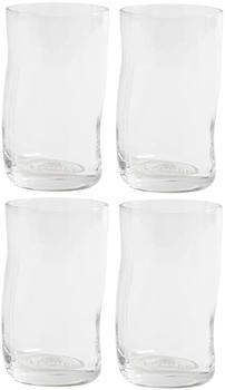 Muubs Furo Trinkglas L, H 13 Ø 7,5 Cm, Klar (4Er-Set)