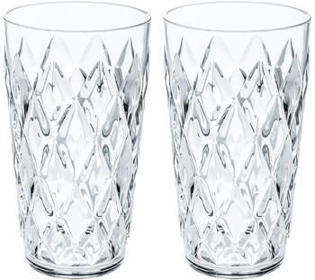 Koziol Crystal Glas 0.45 L, Crystal Clear (2Er-Set)