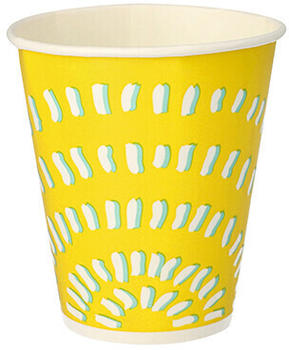 Starpak 2000 Trinkbecher für Kaltgetränke, Pappe 0,3 l Ø 8,97 cm · 10 cm gelb (14774)