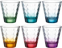 Leonardo Trinkglas OPTIC 6 St&uuml;ck sortiert 215 ml violett