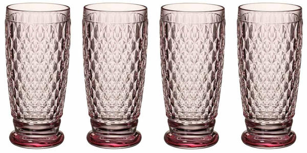 Villeroy & Boch Villeroy & Boch Boston Coloured Longdrinkglas 400 ml rosa 4er Set