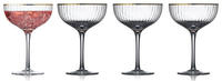 Lyngby Glas Glas 4er-Set Cocktailglas 31,5 cl Palermo Gold