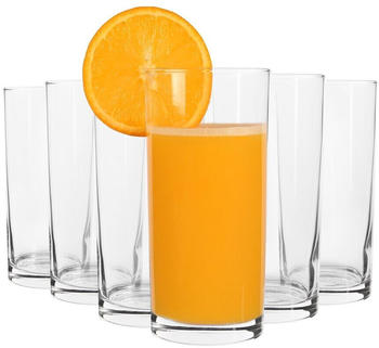 LAV 6x Liberty 295ml Highball-Gläser - Groß Hi Ball Glas Wasser Gin Saft Cocktail Trinkgläser Becher-Set