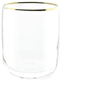 Pasabahce 6er Set Iconic Wassergläser Golden Touch Wasser-Gläser Ikonisches Hi-Ball Glas 280cc Gold