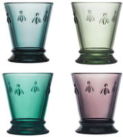 La Roch&egrave;re Biene Abeille Wasserglas 260 ml 4er Set farbig