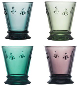 La Rochère Biene Wasserglas 260 ml 4er Set farbig