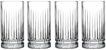 Pasabahce Elysia Longdrink Glas im Retro-Design und Kristall-Look 280ml 4-St&uuml;ck 520125