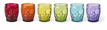 Excelsa Calavera Set mit 6 Gläsern, Glas