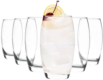 LAV 6x Empire 510ml Highball-Gläser - Groß Hi Ball Glas Wasser Gin Saft Cocktail Trinkgläser Becher-Set