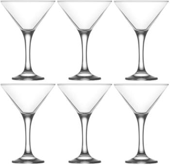 LAV 6-teiliges Martini Cocktail Gläser-Set Misket 175 ml