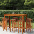vidaXL Barhocker 8 Stk. Massivholz Akazie (3115991)