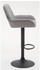 CLP 2er Set Barhocker Braga Stoff schwarz grau (305315)