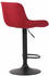 CLP 2er Set Barhocker Lentini Stoff schwarz rot (320575)