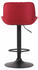 CLP 2er Set Barhocker Lentini Stoff schwarz rot (320575)