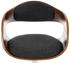 CLP Barhocker Kingston Stoff walnuss/dunkelgrau (304749)