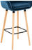 CLP 2er Set Barhocker Grant Stoff blau (307130)