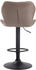 CLP 2er Set Barhocker Cork Stoff schwarz taupe (315116)