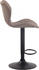 CLP 2er Set Barhocker Cork Stoff schwarz taupe (315116)