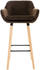 CLP 2er Set Barhocker Grant Stoff braun (307129)