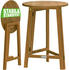 Casaria Stehtisch Ø80cm Klappbar Akazienholz natur