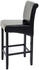 Mendler 2er-Set Barhocker HWC-C33, Barstuhl Tresenhocker, Holz schwarz, dunkle Beine, Leder