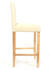 Mendler 2x Barhocker Cesena Kunstleder creme, helle Füße