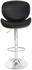 Mendler Barhocker Arklow, Barstuhl, Holz Bugholz Retro-Design grau, Polster schwarz