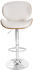 Mendler Barhocker Foxrock, Barstuhl, Holz Bugholz Retro-Design Walnuss-Optik, Kunstleder creme