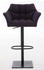 CLP 2er Set Barhocker Damaso Stoff schwarz lila - 314974