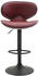 CLP 2er Set Barhocker Las Vegas V2 Kunstleder schwarz bordeauxrot - 316026