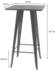 Mendler Stehtisch HWC-A73 inkl. Holz-Tischplatte, Bistrotisch Bartisch, Metall Industriedesign 107x60x60cm ~ schwarz - schwarz Holz 70401