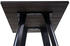 Mendler Stehtisch HWC-A73 inkl. Holz-Tischplatte, Bistrotisch Bartisch, Metall Industriedesign 107x60x60cm ~ schwarz - schwarz Holz 70401