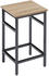 TecTake Bartisch-Set Edinburgh 5-teilig mit höhenverstellbaren Kunststofffüßen - braun Holzwerkstoff 404307