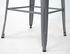Mendler Set Stehtisch + 2x Barhocker MCW-A73, Barhocker Bartisch, Metall Industriedesign grau