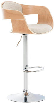 CLP Barhocker Kingston Stoff natura/creme - 304754