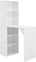 vidaXL Bartisch mit Schrank Wei&szlig; 115x59x200 cm