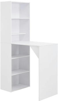 vidaXL Bartisch mit Schrank Wei&szlig; 115 x 59 x 200 cm - 280227