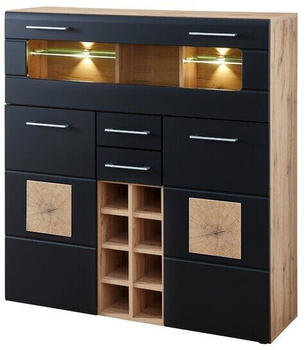 Innostyle Barschrank SONATE 120x128x37cm schwarz