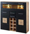 Innostyle Barschrank SONATE 120x128x37cm schwarz