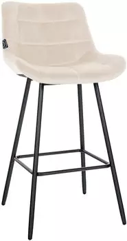 CLP Barhocker Weston Samt creme (321471)