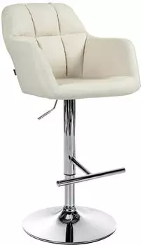 CLP Barhocker Natoma chrom creme (322974)