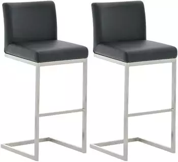 CLP 2er Set Barhocker Paros schwarz (317280)