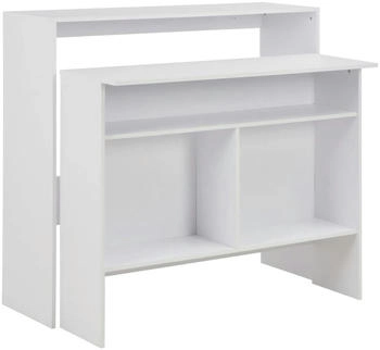 vidaXL Bartisch mit 2 Tischplatten Weiß 130x40x120 cm (280217) vidaXL Bartisch mit 2 Tischplatten Weiß 130x40x120 cm (280217)