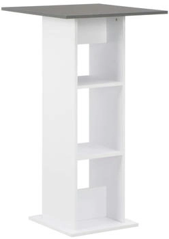 vidaXL Bartisch Weiß und Anthrazitgrau 60x60x110 cm (280210) vidaXL Bartisch Weiß und Anthrazitgrau 60x60x110 cm (280210)