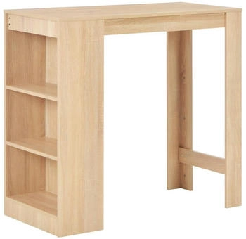 vidaXL Bartisch mit Regal Eichenbraun 110x50x103 cm (280213) vidaXL Bartisch mit Regal Eichenbraun 110x50x103 cm (280213)