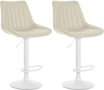 CLP 2er Set Barhocker Toni wei&szlig; creme (324200)