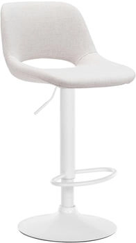 CLP Barhocker Camden Stoff wei&szlig; creme (324152)