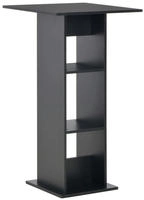 vidaXL Bartisch Schwarz 60x60x110 cm