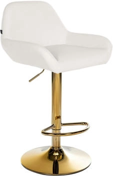 CLP Barhocker Braga Gold wei&szlig; (325362)