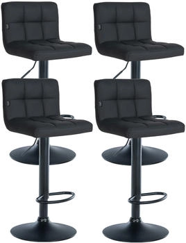 CLP 4er Set Barhocker Feni schwarz schwarz (323983)